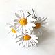 Hairpins with chamomile flowers, Hair Decoration, Voskresensk,  Фото №1