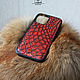 Заказать Чехол именной А.К. для Iphone 12 крокодил. AV-Leather (Andrey Volovikov). Ярмарка Мастеров. . Чехол Фото №3