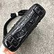 Order Tablet bag, made of embossed crocodile skin, in black. SHOES&BAGS. Livemaster. . Tablet bag Фото №3