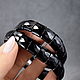 Natural Black Tourmaline Cut Bracelet. Bead bracelet. naturalkavni. My Livemaster. Фото №5