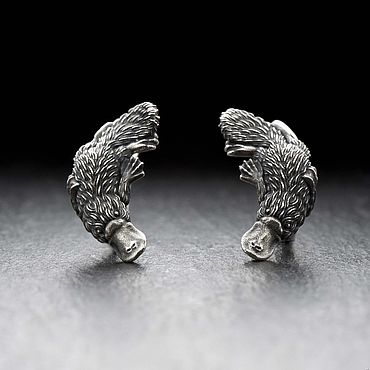 Украшения ручной работы. Ярмарка Мастеров - ручная работа Серьги Утконосы. Handmade.