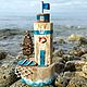 Старый маяк Дрифтвуд Бирюза моря 17 см. Статуэтки. AdriaticArt_Julia. Ярмарка Мастеров.  Фото №5