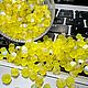 Citrine Matt Ab, 4 мм биконусы Preciosa, 10 шт, Бусины, Москва,  Фото №1