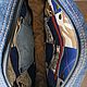 Джинсовая сумка с ручками. Классическая сумка. Kate's JNS bags. Ярмарка Мастеров.  Фото №5