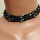 Choker necklace 'Under the neck' - seven threads. beads, Necklace, Moscow,  Фото №1