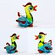 Collectible micro figurine made of colored glass Duck Guten Morgen, Miniature figurines, Moscow,  Фото №1
