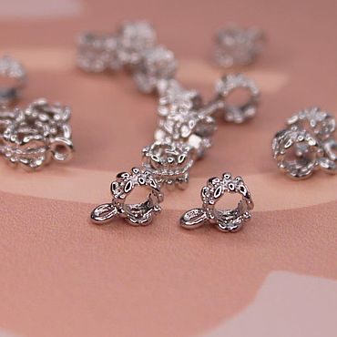 Материалы для творчества ручной работы. Ярмарка Мастеров - ручная работа Бейл ажурный 5 мм(3291). Handmade.