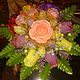 Delicate soap composition of 17 flowers in a wicker basket, Soap, Bataysk,  Фото №1