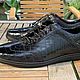 Sports shoes, made of genuine crocodile leather, in black. Shoes. SHOES&BAGS. My Livemaster. Фото №4