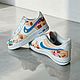 Кастомные кроссовки Nike Air Force унисекс ручная роспись сладости. Кроссовки. O-Go-Art.Кастомизация одежды и обуви. Ярмарка Мастеров.  Фото №9