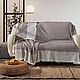 Заказать Стильный плед из хлопка 220*220, изумрудный. TES`DECOR. Ярмарка Мастеров. . Пледы для пикника Фото №3