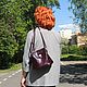  Leather handbag women's blue Odette Mod. C42-961. Crossbody bag. Natalia Kalinovskaya. My Livemaster. Фото №6