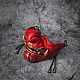 Заказать Самурайская полумаска Мэмпо Red & Gold. Qarma Masks. Ярмарка Мастеров. . Маски интерьерные Фото №3