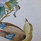  Голубой пион, птица и божья коровка. Картины. Меж колосьев и трав. Ярмарка Мастеров.  Фото №4
