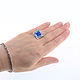 RING with Mother of Pearl and Lapis Lazuli. Ring size 16.5-17. Rings. ARIEL - MOSAIC. My Livemaster. Фото №6