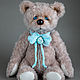 Мишка тедди с голубыми глазами. Мишки Тедди. Teddy by Olga Prokudina. Ярмарка Мастеров.  Фото №4