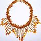 Necklace 'a Wonderful evening' from amber and beads. Necklace. podaro4ek22. My Livemaster. Фото №4