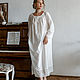 Order Feerie nightgown made of silk cambric long white. Delicate Clothing Store (Daria). Livemaster. . Nightdress Фото №3
