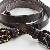 The genuine leather strap