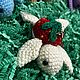 Брелок черепашка вязаный, обвес на сумку. Украшения для сумок. Pixie-petals. Интернет-магазин Ярмарка Мастеров.  Фото №2