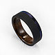 Order Black Zirconia ring with iron wood. asgdesign. Livemaster. . Rings Фото №3