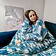 Плед с рукавами Джинс. Пледы. Judiff . Different things by Julia. Интернет-магазин Ярмарка Мастеров.  Фото №2