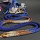 Order Lariats made of Japanese beads 'Royal gradient in blue'. Beaded jewelry by Milady. Livemaster. . Lariats Фото №3