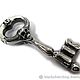 Подвеска из серебра Antique Key AZP-31. Подвеска. Blacksilver. Ярмарка Мастеров.  Фото №4