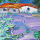 Provence painting 'Landscape with Lavender and Olives' in oil. Pictures. Multicolor Gallery. My Livemaster. Фото №5