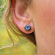 Copy of Silver drop earrings, Gift for women. Stud earrings. Sweet Rose. Online shopping on My Livemaster.  Фото №2