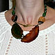 'Swallow's nest ' necklace yellow-green cut agate. Necklace. Jewelry just for You (G-Korchagina). My Livemaster. Фото №6