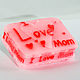 Silicone soap mold ' I love mom 2 2D», Form, Shahty,  Фото №1