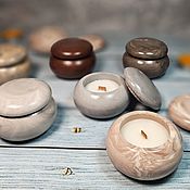 Сувениры и подарки handmade. Livemaster - original item An aromatic candle in a plaster candlestick. Handmade.
