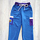 Children's pants Leon Shark blue, Child pants, Novosibirsk,  Фото №1