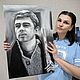 Портрет Сергея Бодрова Брат. Картины. Картина маслом    Алёна Данкова. Ярмарка Мастеров.  Фото №8