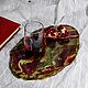 Поднос из эпоксидной смолы. Подносы. NataLis_decor. Ярмарка Мастеров.  Фото №8