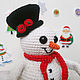 Order Christmas decor knitted Snowman in a hat and scarf. Вязаные игрушки - Ольга (knitlandiya). Livemaster. . Snowmen Фото №3
