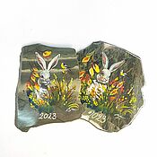 Сувениры и подарки handmade. Livemaster - original item Magnets Rabbits wholesale price. Handmade.