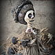 Скелет-Гриб Миссис Abril  Aldridge. Интерьерная кукла. Мир кукол Лоры Пинтсон. Ярмарка Мастеров.  Фото №6