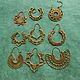 Серьги из латуни. Серьги-кольца. Gems for Art (Indianstones). Интернет-магазин Ярмарка Мастеров.  Фото №2