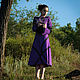 Elven Dress «Violet Bloom» Long Fantasy Elven Hooded Dress. Dresses. mongolia. My Livemaster. Фото №6