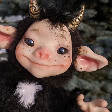 Куклы и игрушки ручной работы. Ярмарка Мастеров - ручная работа Кукла "Чертёнок #13". Handmade.