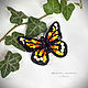 Brooch Butterfly, Brooch-clip, Samara,  Фото №1