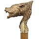  Walking stick 'bear', brass, wood, Canes, Moscow,  Фото №1