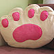 Order Furry-Foot for relax, soft, great gift for birthday. Lara (EnigmaStyle). Livemaster. . Pillow Фото №3