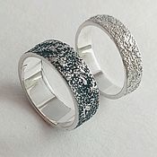 Серебряное кольцо "троечка" в стиле Тринити