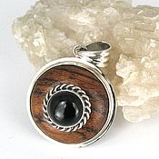 Кольцо серебряное с волосатиком
