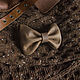 Leather barrette for hair 'Milk chocolate'. Hairpins. Bantofrenia. Online shopping on My Livemaster.  Фото №2