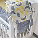 Bumpers in the crib. Sides for crib. Miss Judy cotton (JuliaLepa). My Livemaster. Фото №5