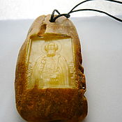 Украшения handmade. Livemaster - original item Sergius of Radonezh Baltic Amber R-587. Handmade.